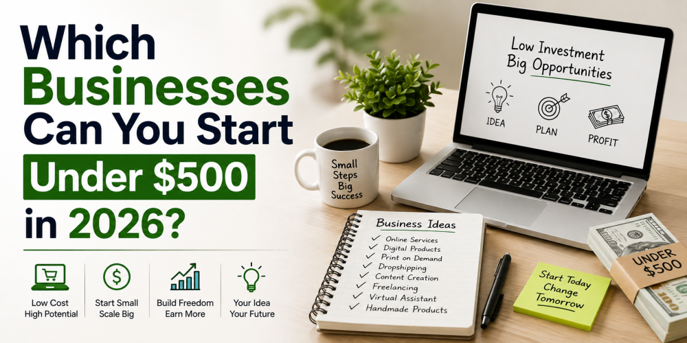 Which Businesses Can You Start Under $500 in 2026?