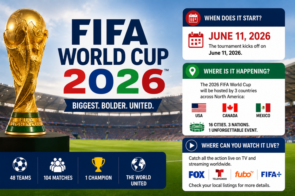 When Does the FIFA World Cup 2026 Start and Where Can You Watch It Live?