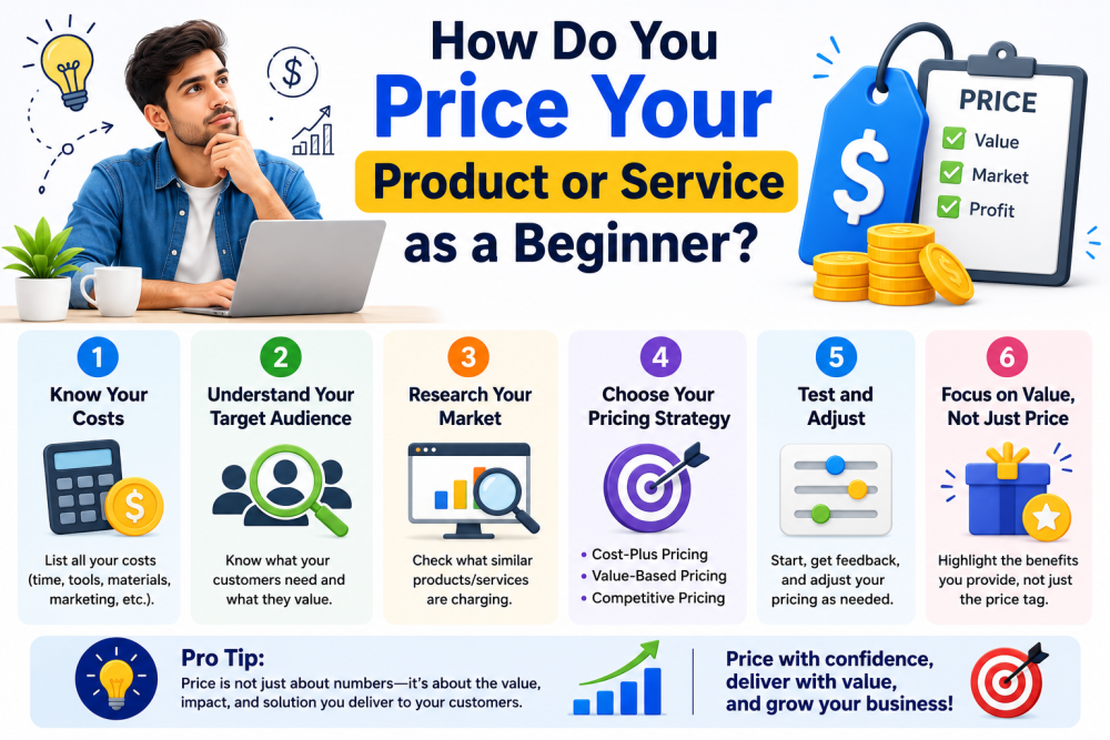 How Do You Price Your Product or Service as a Beginner?