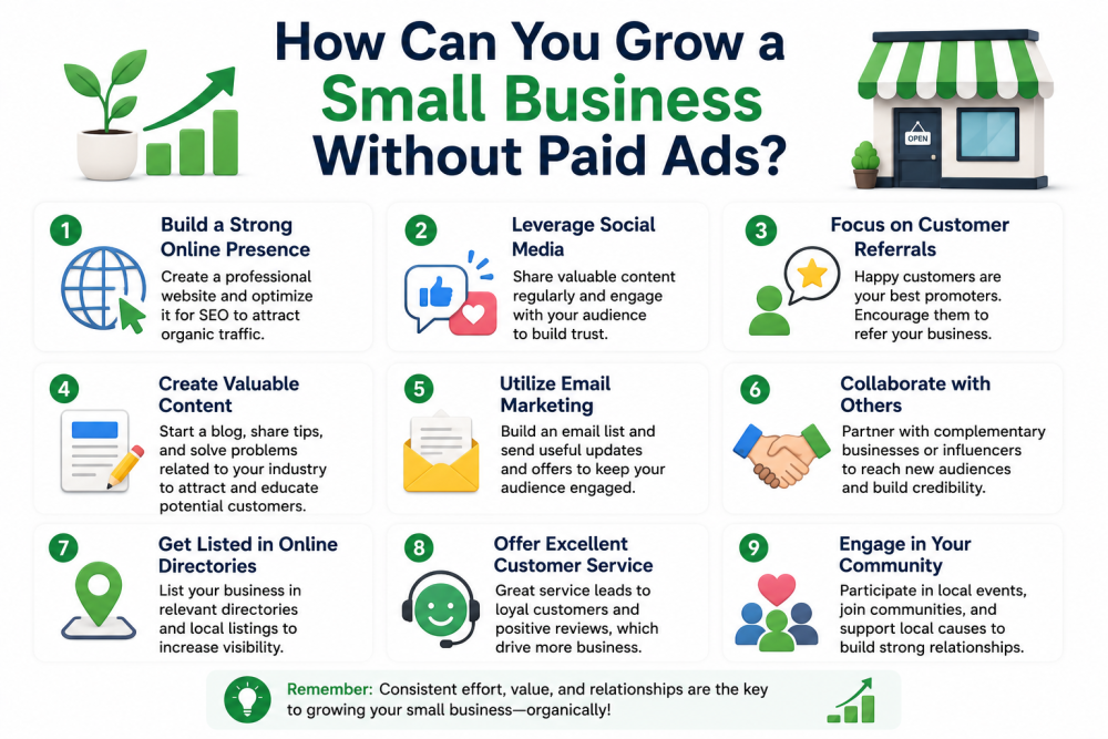 How Can You Grow a Small Business Without Paid Ads?