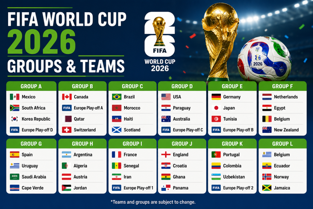 What Are the FIFA World Cup 2026 Groups and Teams?