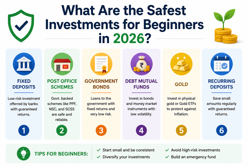 What Are the Safest Investments for Beginners in 2026?