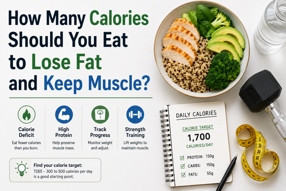 How Many Calories Should You Eat to Lose Fat and Keep Muscle?