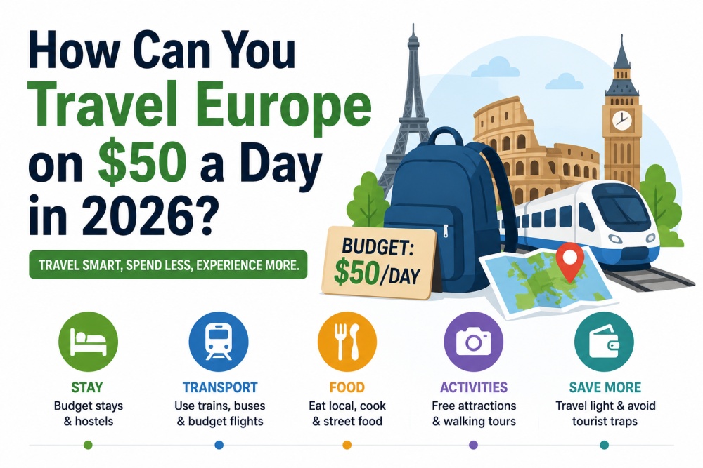 How Can You Travel Europe on $50 a Day in 2026?
