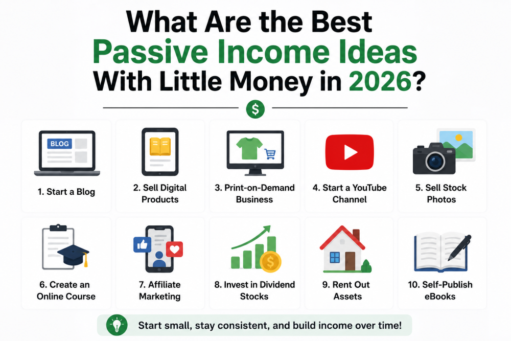 What Are the Best Passive Income Ideas With Little Money in 2026?