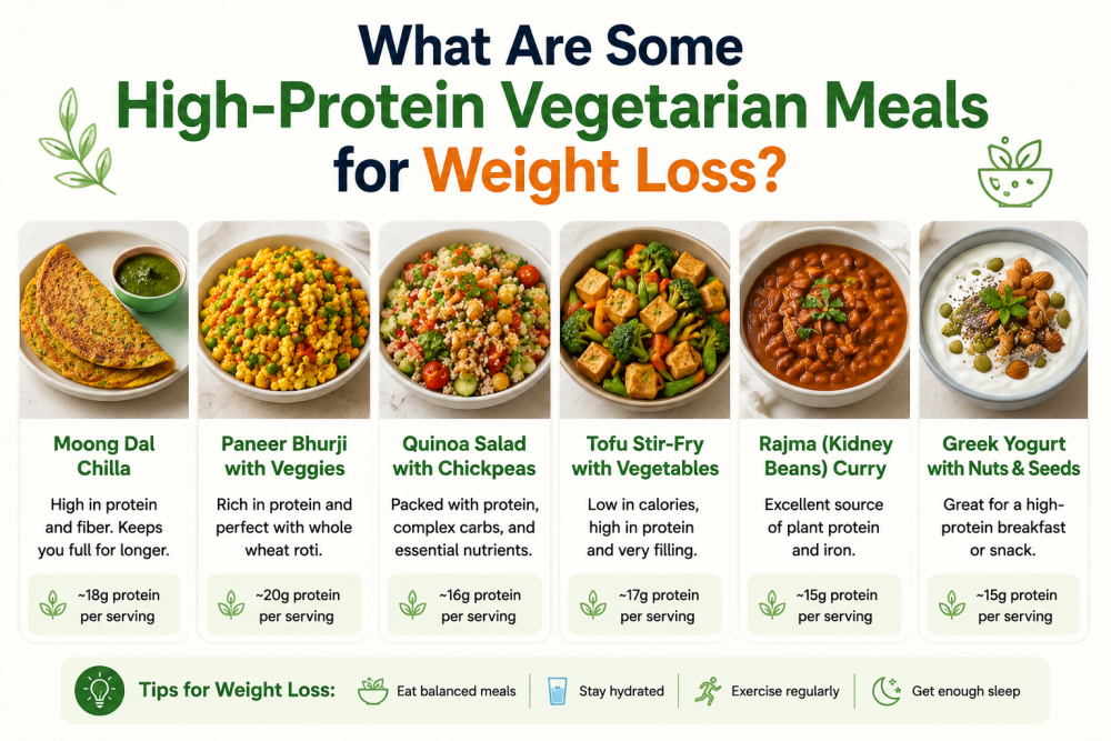 What Are Some High-Protein Vegetarian Meals for Weight Loss?