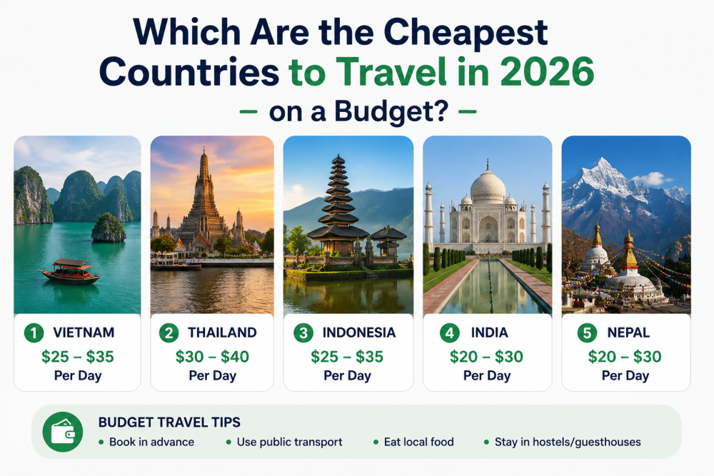 Which Are the Cheapest Countries to Travel in 2026 on a Budget?