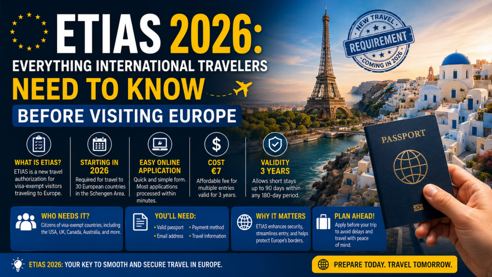 ETIAS 2026: Everything International Travelers Need to Know Before Visiting Europe