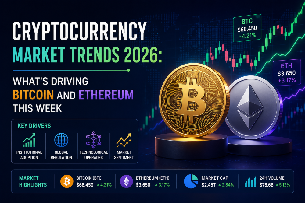 Cryptocurrency Market Trends 2026: What's Driving Bitcoin and Ethereum This Week
