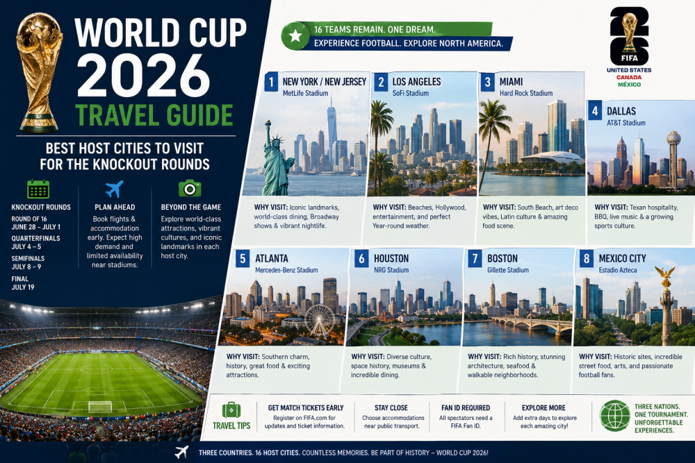 World Cup 2026 Travel Guide: Best Host Cities to Visit for the Knockout Rounds