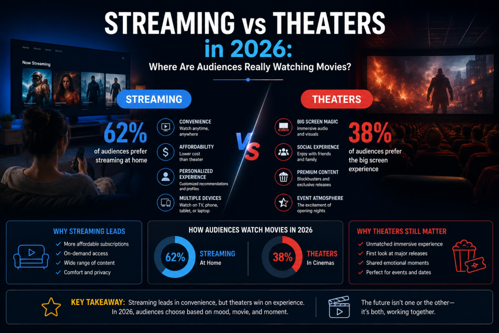 Streaming vs Theaters in 2026: Where Are Audiences Really Watching Movies