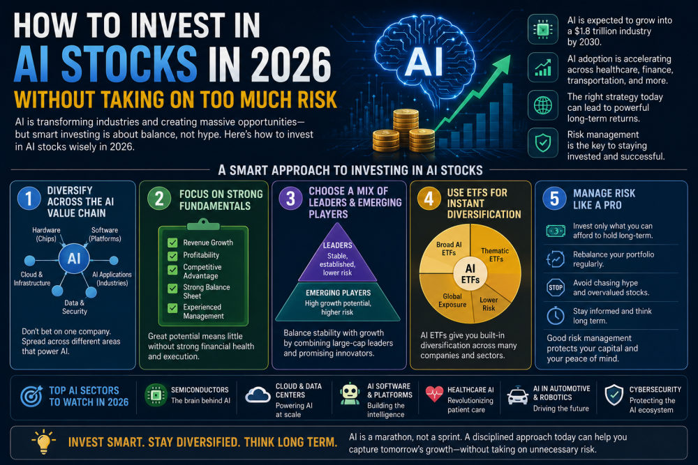 How to Invest in AI Stocks in 2026 Without Taking on Too Much Risk