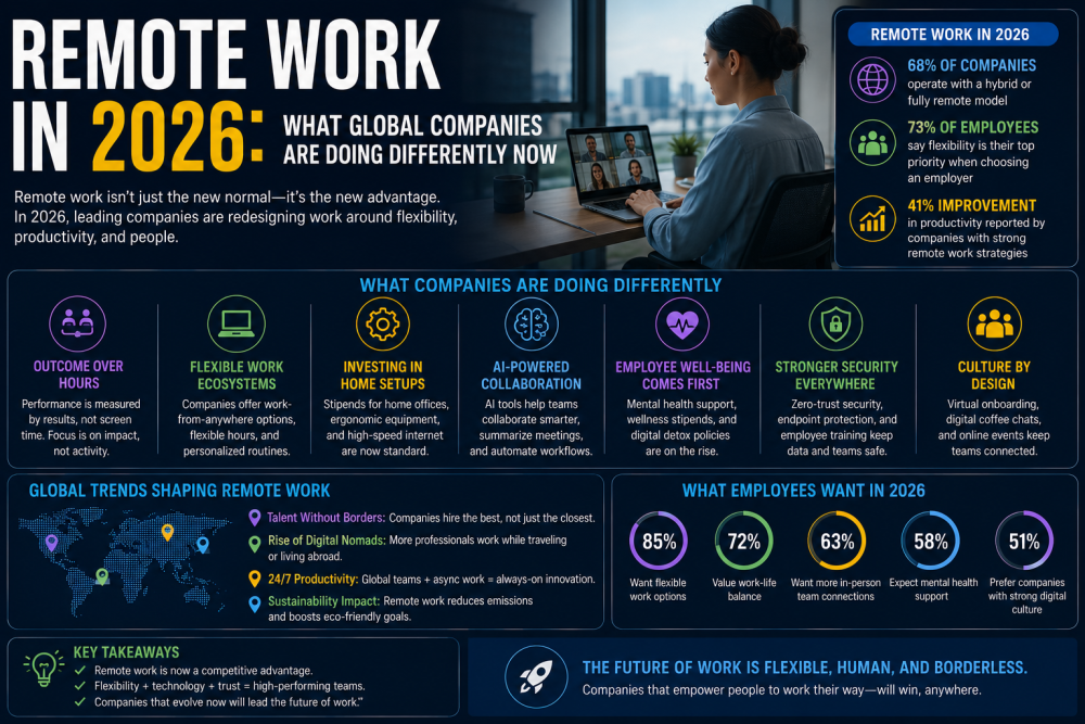 Remote Work in 2026: What Global Companies Are Doing Differently Now