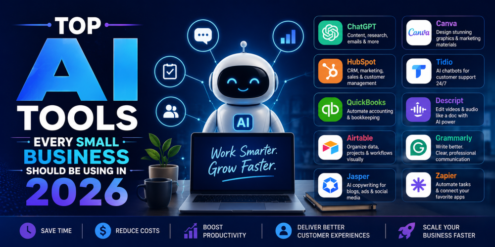 Top AI Tools Every Small Business Should Be Using in 2026