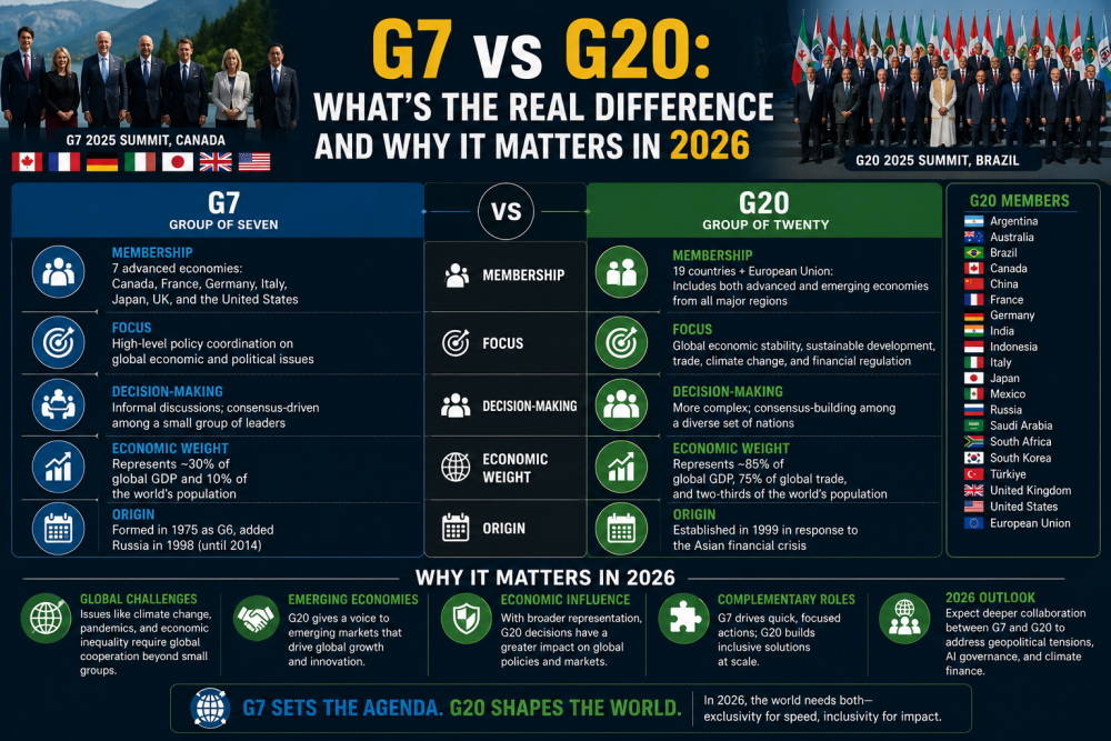 G7 vs G20: What's the Real Difference and Why It Matters in 2026